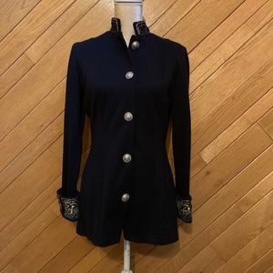 ANDREW DAVID knit blazer